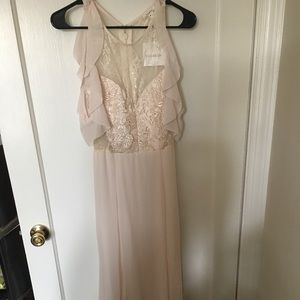 Long ivory dress